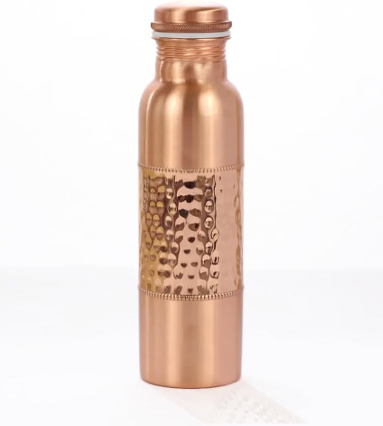 Pure Copper Hammered Water Bottle