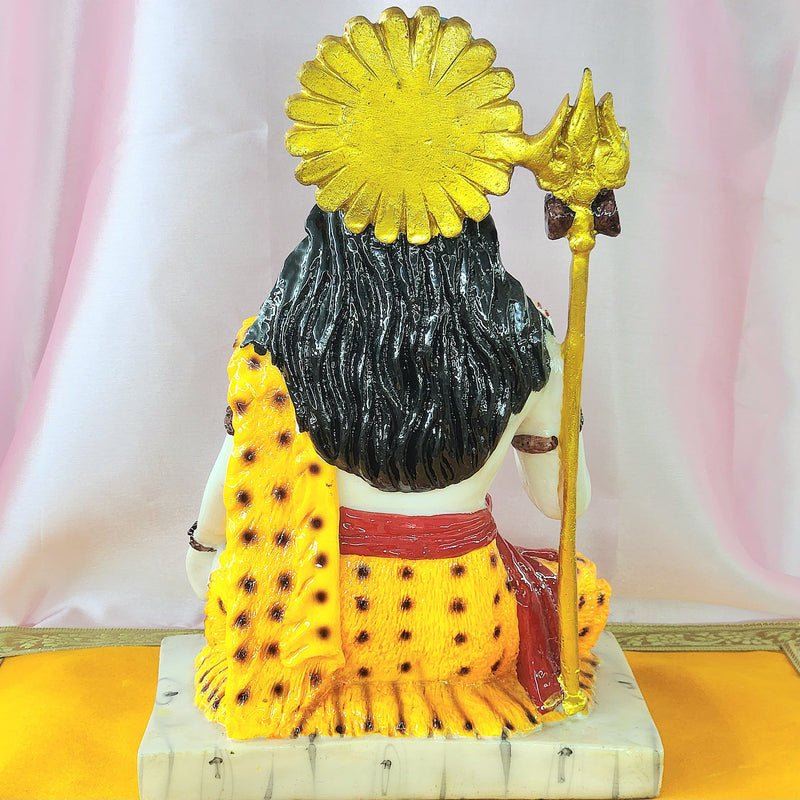 Blessing Shiva Shankar Bholenath Polyresin Statue