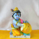 Lord Krishna Eating Makhan(butter) - Polyresin