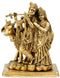 Radha Krishna with Cow - Brass Sculpture