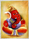 Vibrant Ganesha - Silk Painting