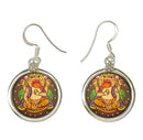 Seated Lord Ganesh - Earrings