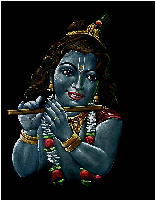 Ghanshyam Krishna - Velvet Painting