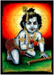 Laddoo Gopal - Baby Krishna holding sweet dessert ball