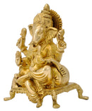 Lord Ganesha Seated on Chowki