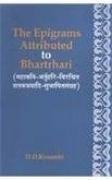 The Epigrams Attributed to Bhartrhari [Hardcover] D.D. Kosambi