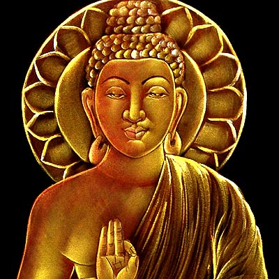 Abhaya Buddha - Velvet Painting