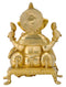 Lord Ganesha Seated on Chowki