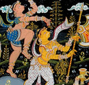 Strength of Meditation-Patachitra Wall Painting