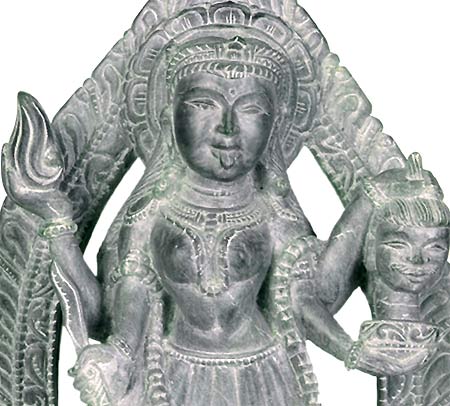 Supreme Goddess Kali - Stone Sculpture