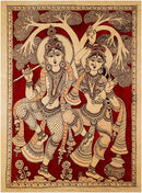 The Divine Couple - Kalamkari Painting