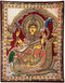 Maha Devi Saraswati - Cotton KalamKari Painting