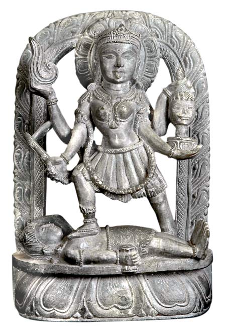 Supreme Goddess Kali - Stone Statue