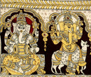 Ashta Ganesha Kalamkari Wall Painting