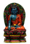 Blue Buddha - Nepalese Wood Carving