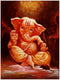 Holy Ganesha - Silk Painting