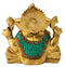 Lord Ganapathi Turquoise Coral Statue