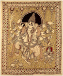 Dancing Vinayak - Kalamkari Painting