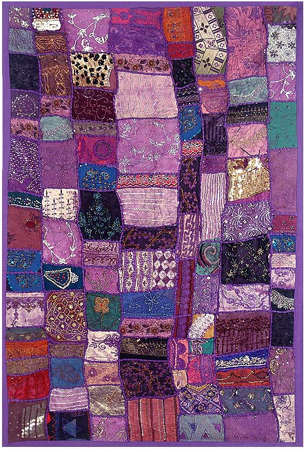 'Lilac Charm' Gujarati Wall Hanging