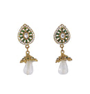 Charming Green Beautiful Jhumki Earrings for Women