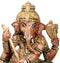 Valiant Warrior Ganapati - Wood Statue