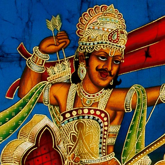 Krishna Arjuna at Kurukshetra