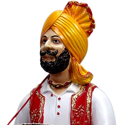 Punjabi Dhol Blaster - Fiber Statue