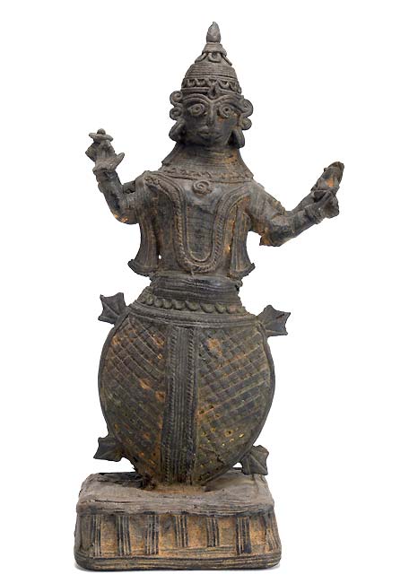 Lord Vishnu In Kurma Avatar - Tribal Statue from Bastar