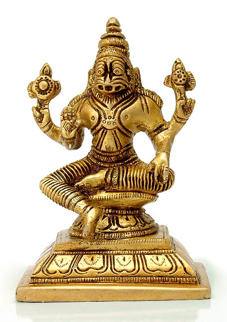 Narasinga Avatar - Brass Statue