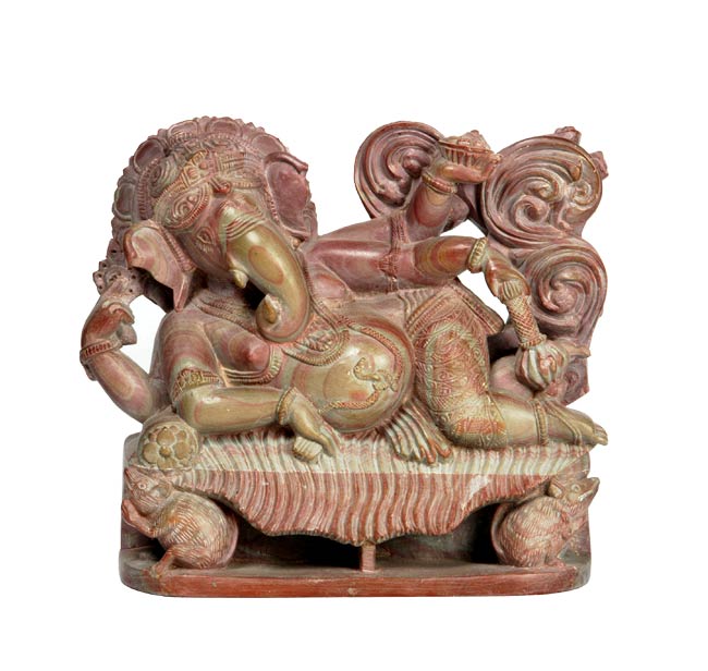 Resting Ganesha Sculpture