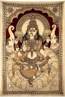 Goddess Gajalakshmi - Kalamkari Painting