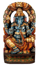 Master of Wisdom Lord Ganesh - Wood Statue