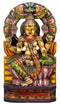 The Goddess of Wealth "Lakshmi" Wood Sculpture