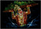 Lord Hanuman Carrying Sanjivani Hill - Velvet Painting