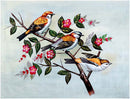 Lovely Birds - Indian Art Silk Painting