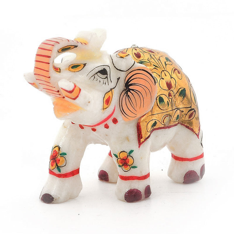 Rajasthani Handmade Elephant Marble Showpiece