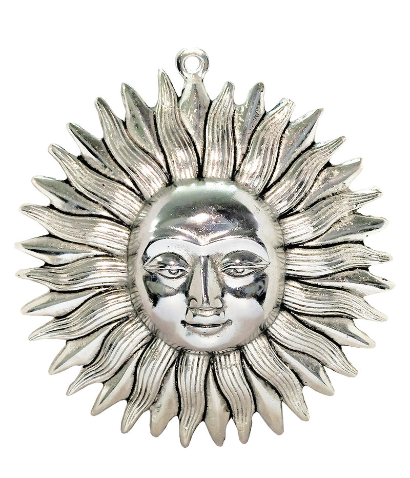 Lord Surya Dev (Sun Mask) Metal Wall Hanging for Home Decor