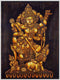 Durga Slays the Demon Mahishasur - Batik Print