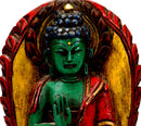 Buddha in Abhaya Mudra - Wood Statuette