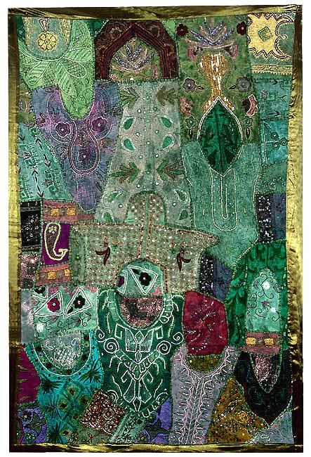 Green Villa - Tapestry Wall Hanging