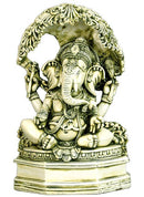 Lord Ganesha Under Kadamba Tree - Resin Statue