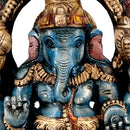 Master of Wisdom Lord Ganesh - Wood Statue