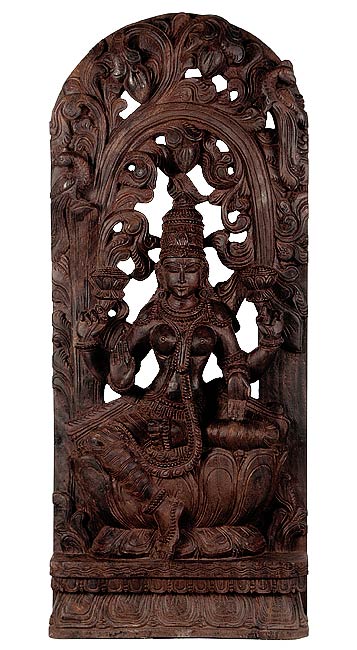 Kamala Kantha Laxmi - Wood Sculpture