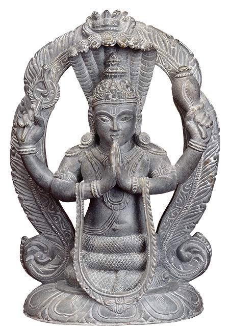 "Sage Patanjali" Incarnation of Adi Shesha - Stone Sculpture