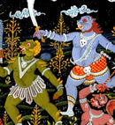 Strength of Meditation-Patachitra Wall Painting