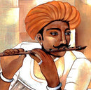 Flute Player - Indian Musician Painting