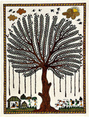 Village Tree - Warli Painting