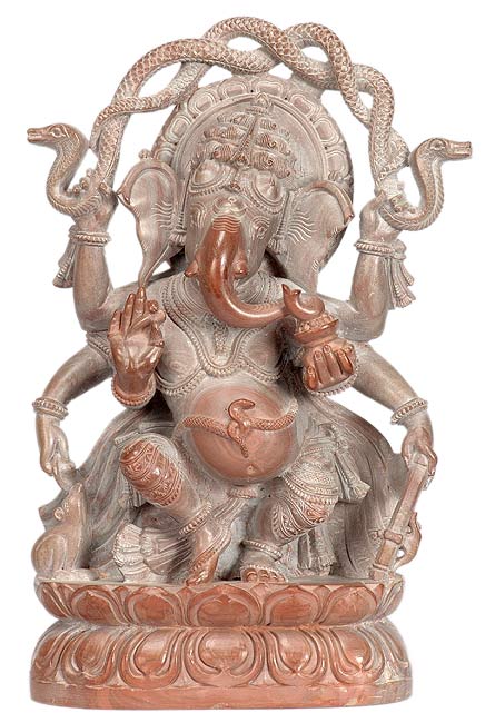 God of Good Luck 'Ganesha' Stone Statue