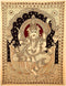 Ganesha Playing the Veena - Kalamkari Painting