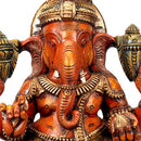 Ekadanta Lord Ganesha - Wood Statue